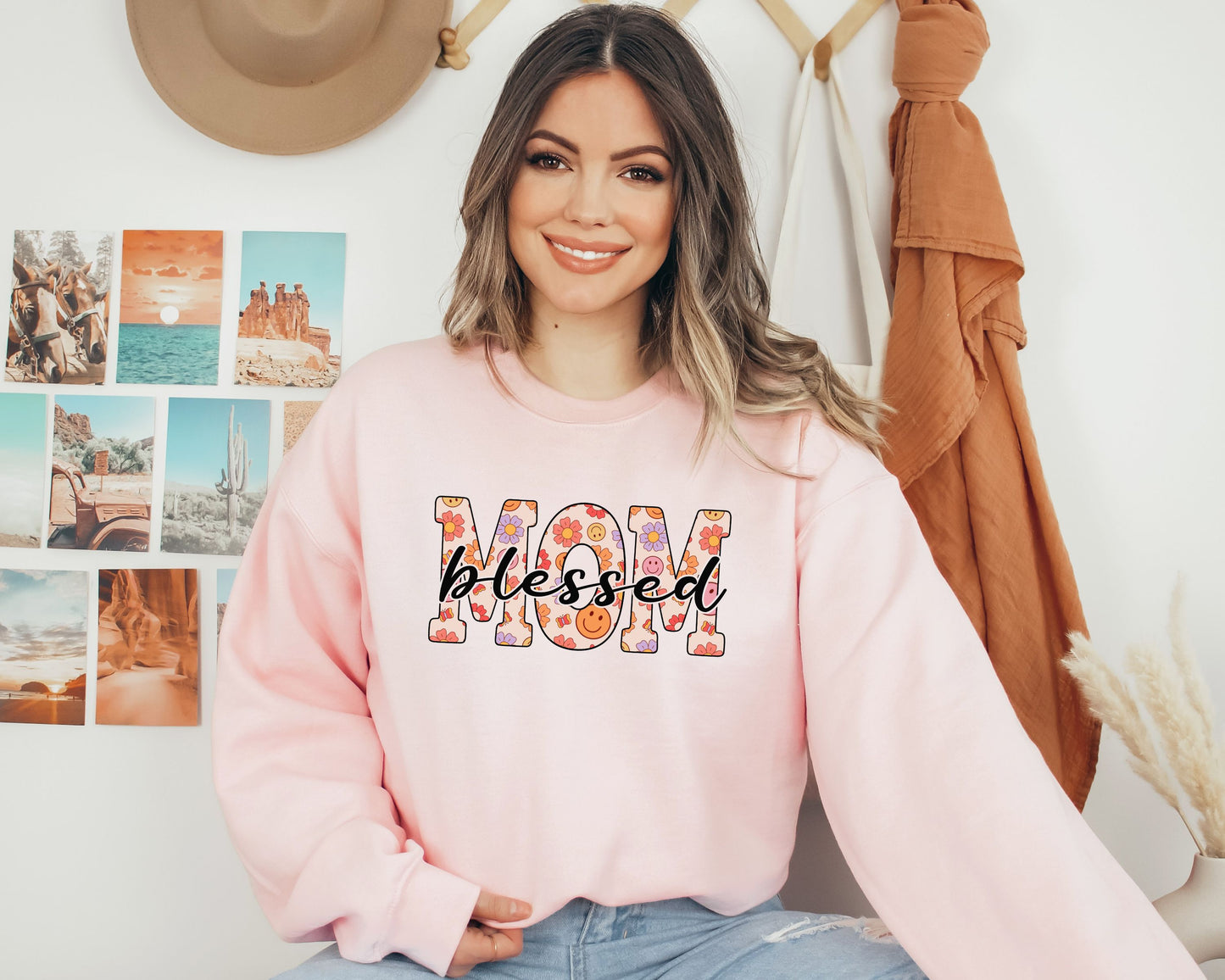 “Blessed Mom” Crewneck Sweatshirt