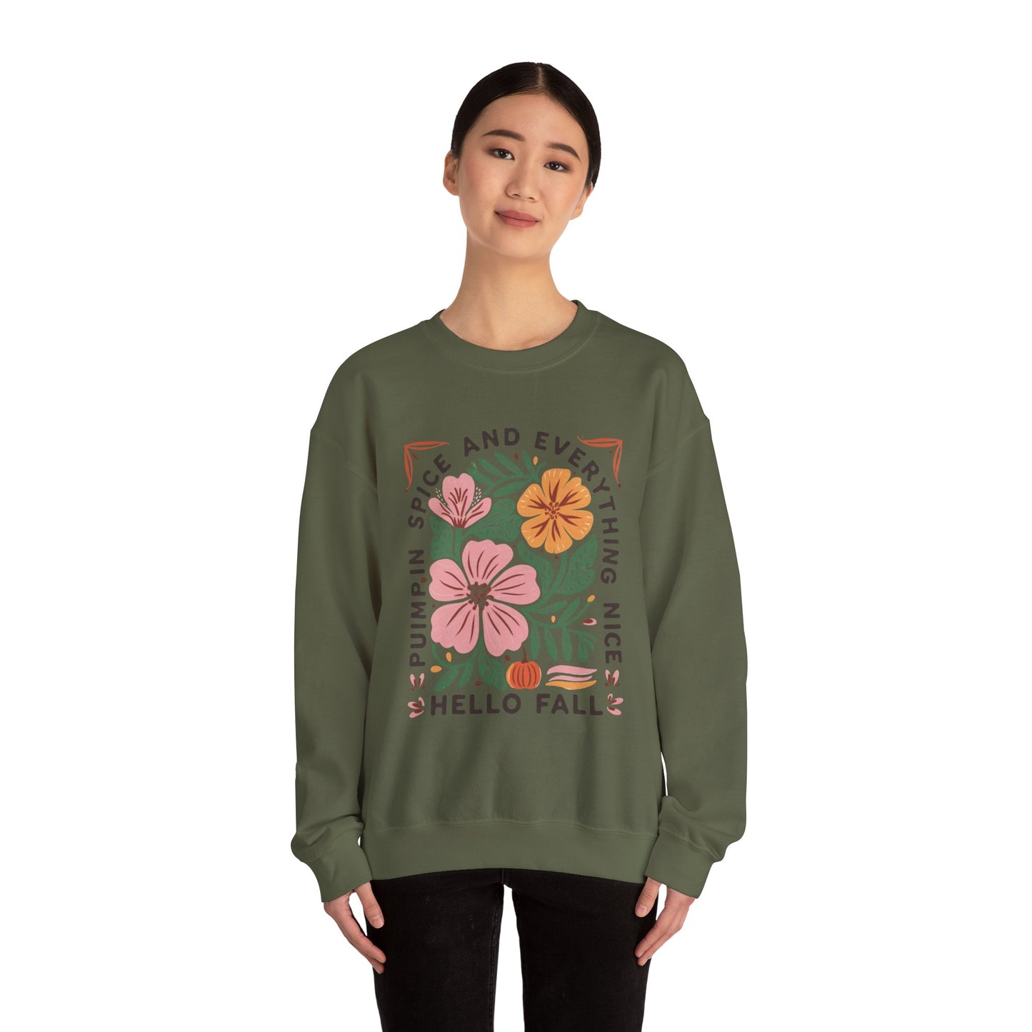 “Hello Fall” Crewneck Sweatshirt