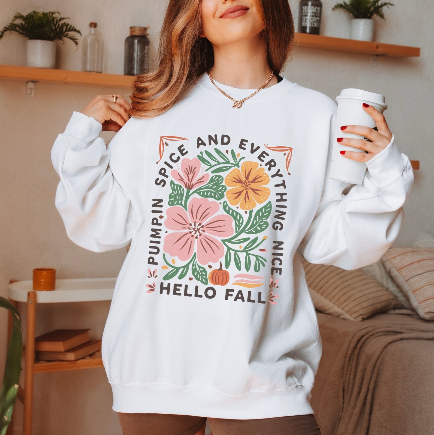 “Hello Fall” Crewneck Sweatshirt