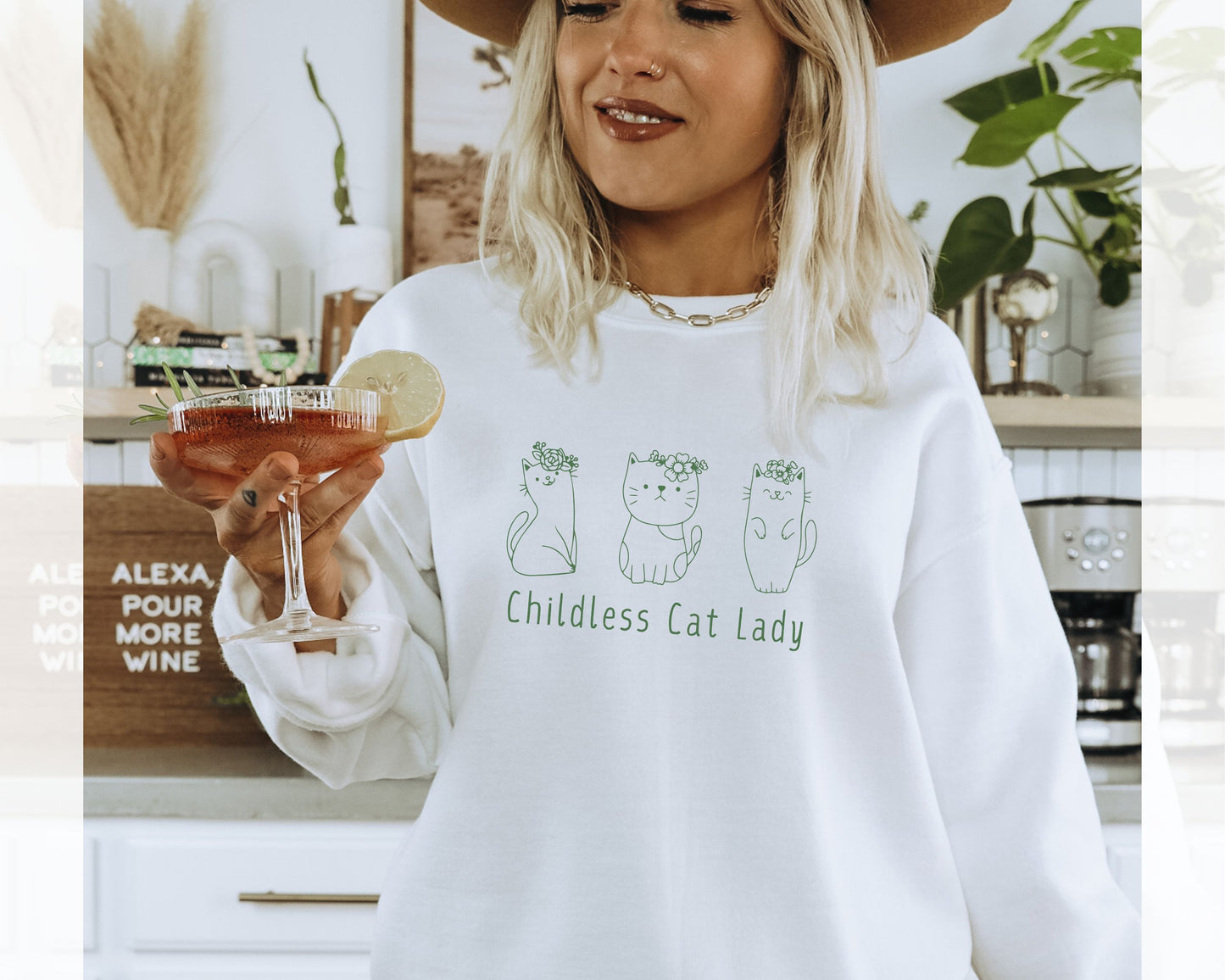 “Childless Cat Lady” Crewneck