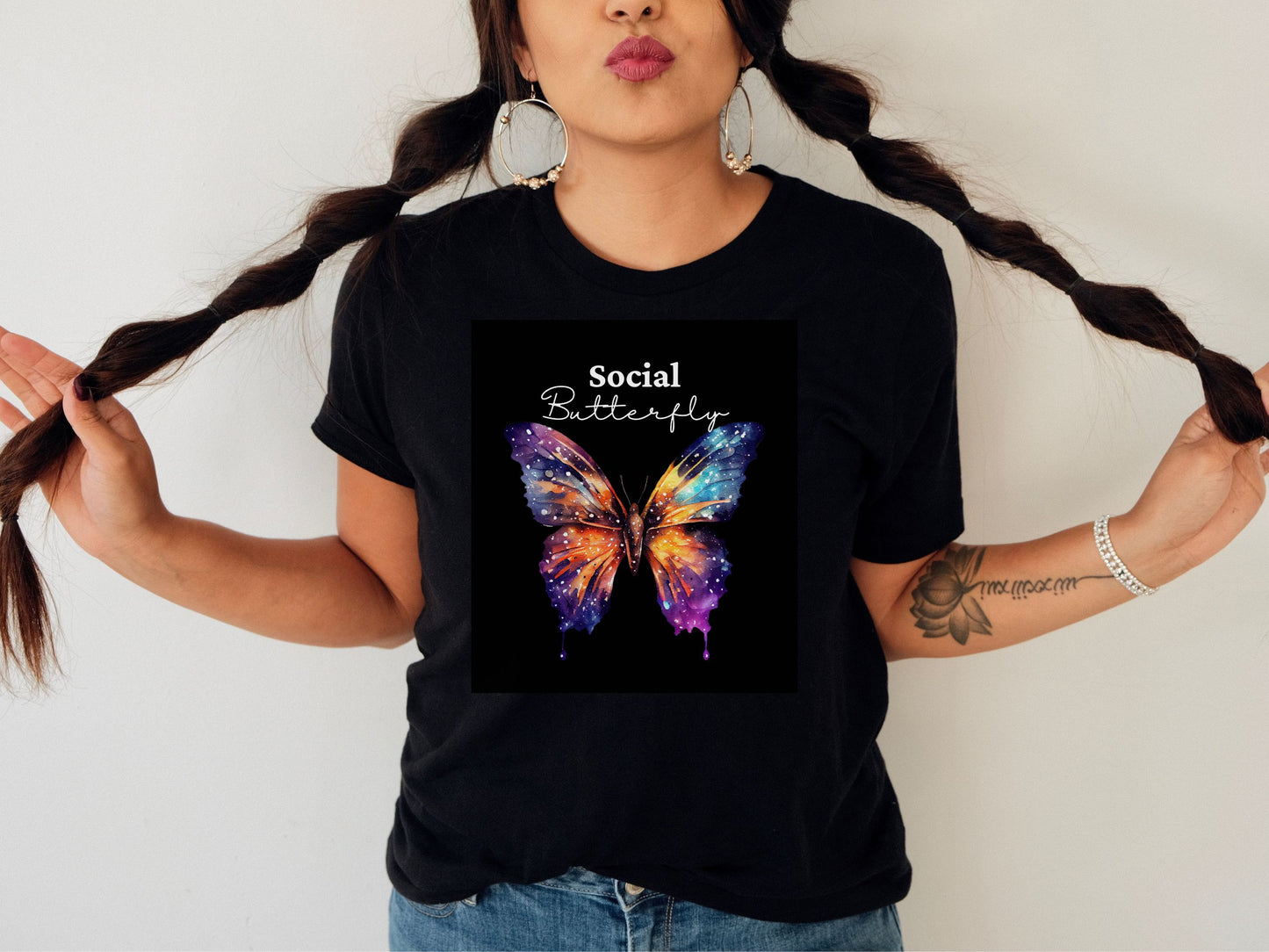 “Social Butterfly” Unisex Tee