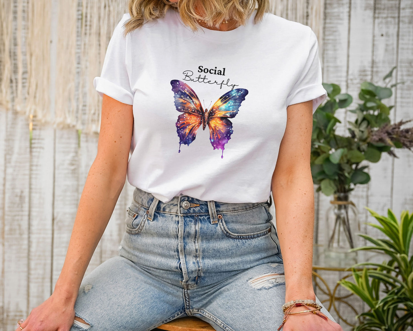 “Social Butterfly” Unisex Tee